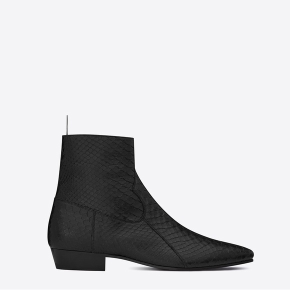 Saint Laurent Devon Python leather boot.. Very sexy boot. Size 41 YSL 8 US - Picture 10 of 16